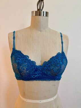 Honeydew Intimates Teal Lace Bralette